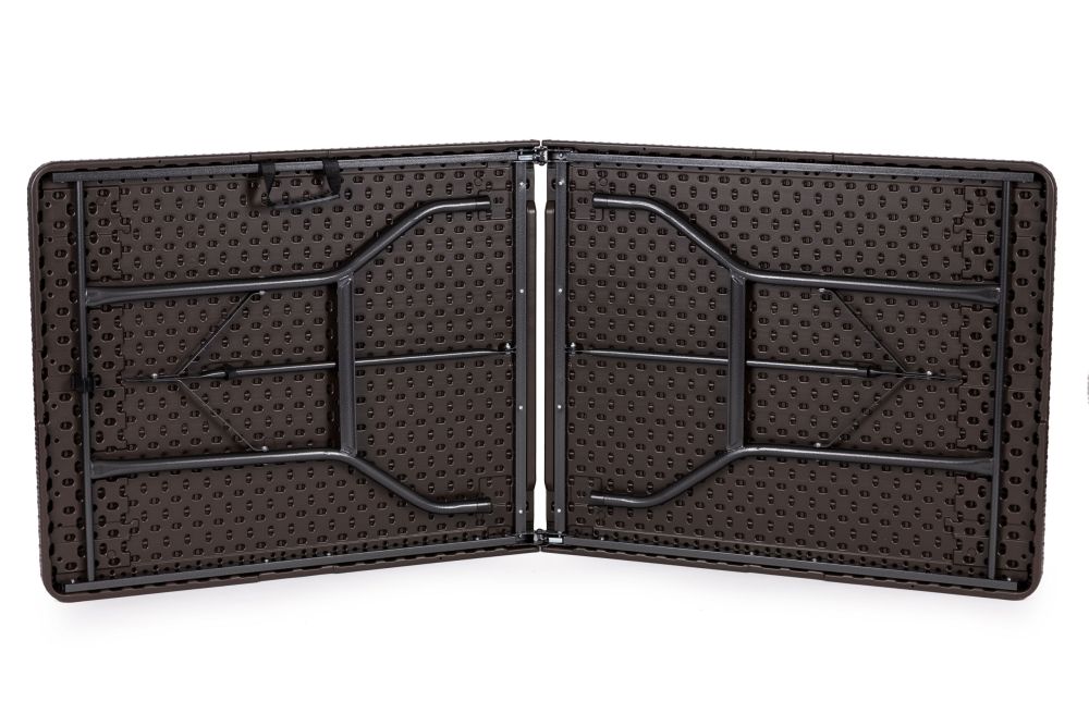 Összecsukható kerti bankett-vendéglátó asztal 180 cm rattan ModernHome